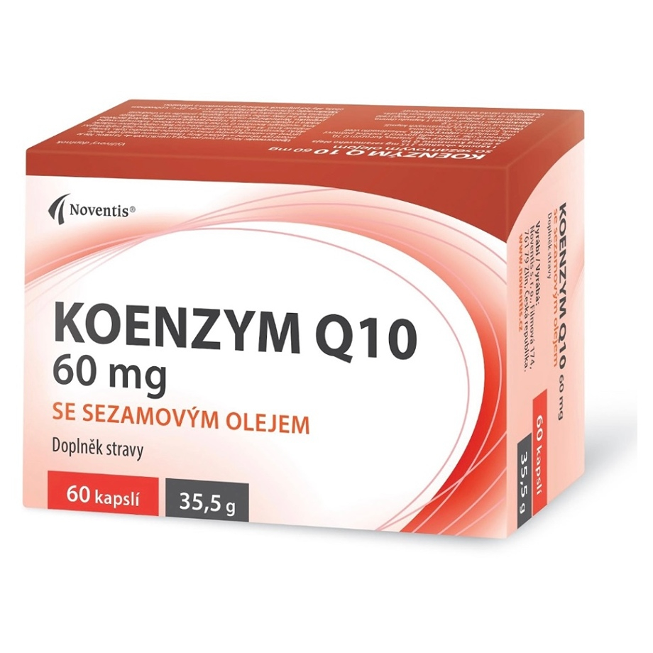 NOVENTIS Koenzým Q10 60 mg so sezamovým olejom 60 kapsúl kúpite na Mojalekaren.sk