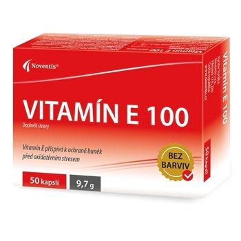 NOVENTIS Vitamín E 100 50 kapsúl (Vitamín E) - Jednozložkové