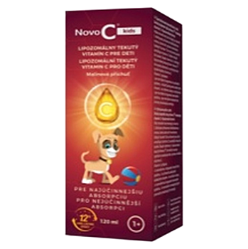 NOVO C Kids lipozomálny tekutý vitamín C 1r+ 120 ml (Vitamín C) - Viaczložkové, Lipozomálny, Postupné uvoľňovanie, Permanentné