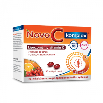NOVO C Komplex Lipozomálny vitamín C + vitamín D3 + zinok 90 kapsúl