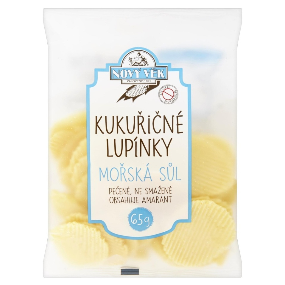 E-shop NOVÝ VEK Kukuričné ​​lupienky morská soľ 65 g