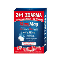 ZDROVIT MaxiMag 375mg + vitamín B6 60 šumivých tabliet