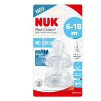 NUK FC Flow Control cumlík 6-18m 2 ks