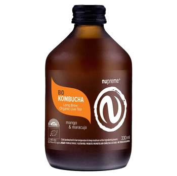 NUPREME Kombucha mango a maracuja BIO 330 ml (Kombucha nápoje) - Prírodné, BIO