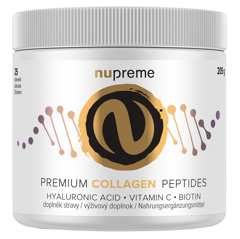 Nupreme Premium Collagen Peptides hydrolyzovaný kolagén pre krásne vlasy, pleť a nechty 205 g