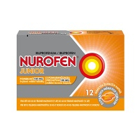 NUROFEN Junior s pomarančovou príchuťou 100 mg 12 mäkkých žuvacích kapsúl