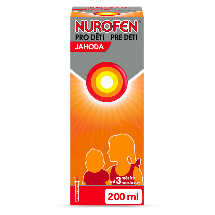 NUROFEN pre deti Jahoda 200 ml kúpite na Mojalekaren.sk