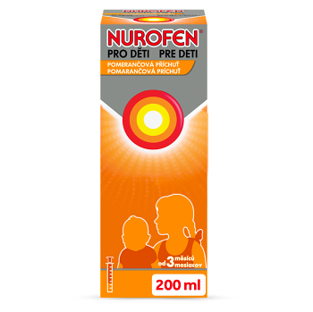 NUROFEN pre deti Pomaranč perorálna suspenzia 200 ml
