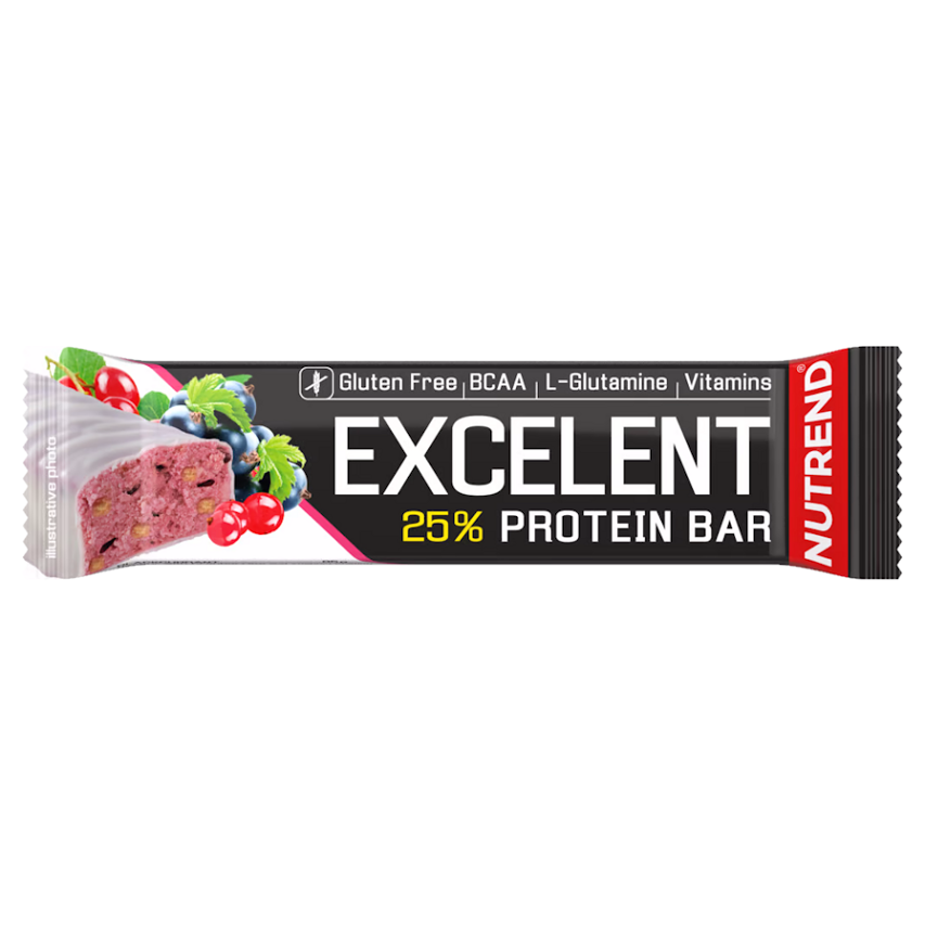 NUTREND Excelent proteín bar čierna ríbezľa s brusnicami 85 g