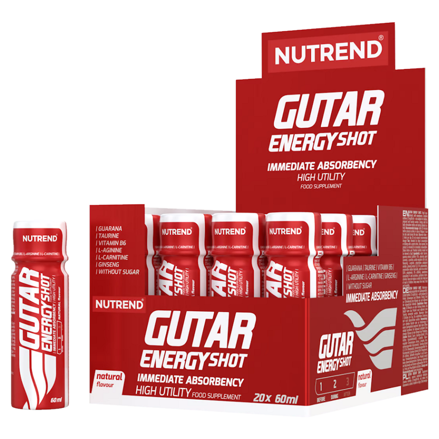 NUTREND Gutar energy shot 20 x 60 ml