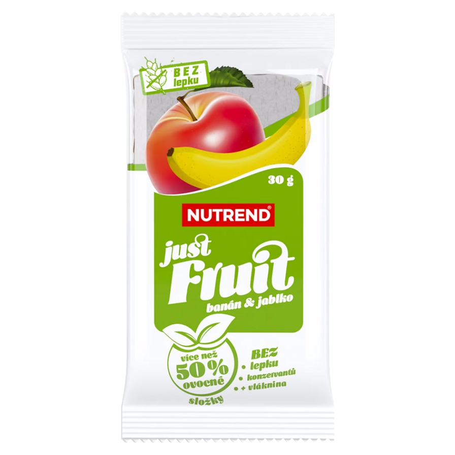 NUTREND Just Fruit tyčinka banán a jablko bez lepku 30 g kúpite na Mojalekaren.sk