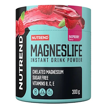 NUTREND Magneslife instant drink powder malina 300 g (Magnézium (Horčík))