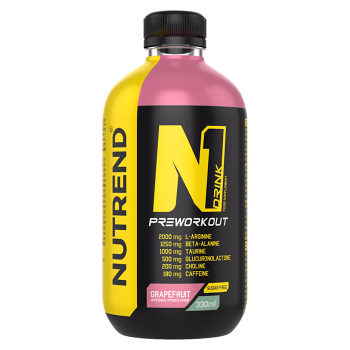 NUTREND N1 preworkout hotový nápoj grep a eukalyptus 330 ml (Energetické nápoje)