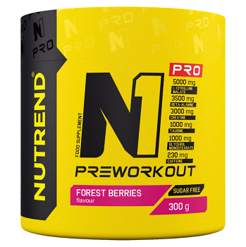 NUTREND N1 Pro koncentrovaný preworkout lesné plody 300 g (Pred tréningom)