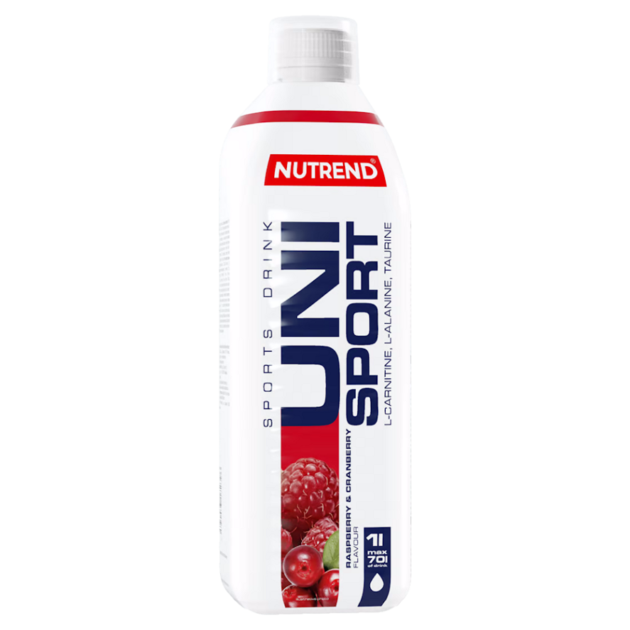 NUTREND Unisport hypotonický športový nápoj malina a brusnica 1000 ml