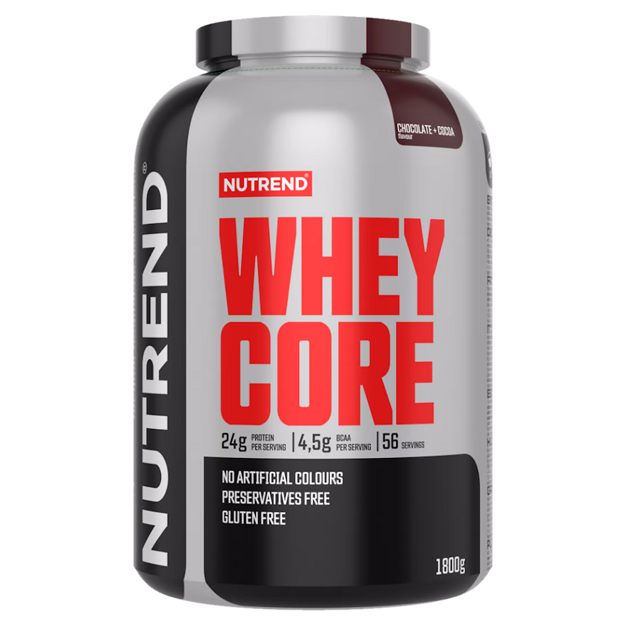 NUTREND Whey core proteínový koncentrát čokoláda a kakao 1800 g