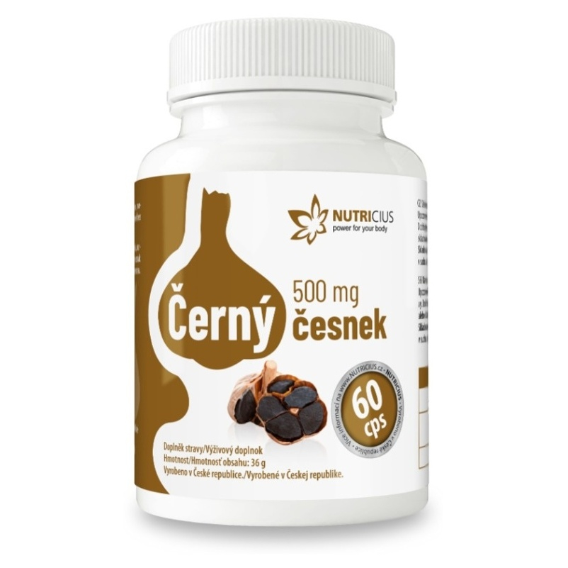 NUTRICIUS Černý česnek 500mg 60 kapsúl