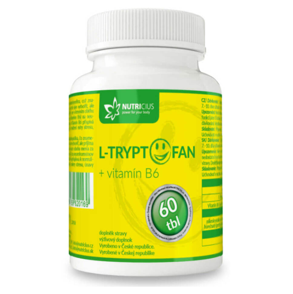 E-shop NUTRICIUS L-Tryptofan + vitamín B6 60 tabliet