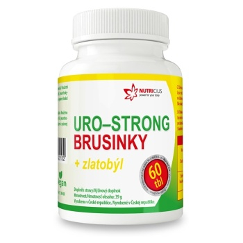 NUTRICIUS Uro-strong brusnice + zlatobyľ 60 tabliet (Močové cesty) - Viaczložkové