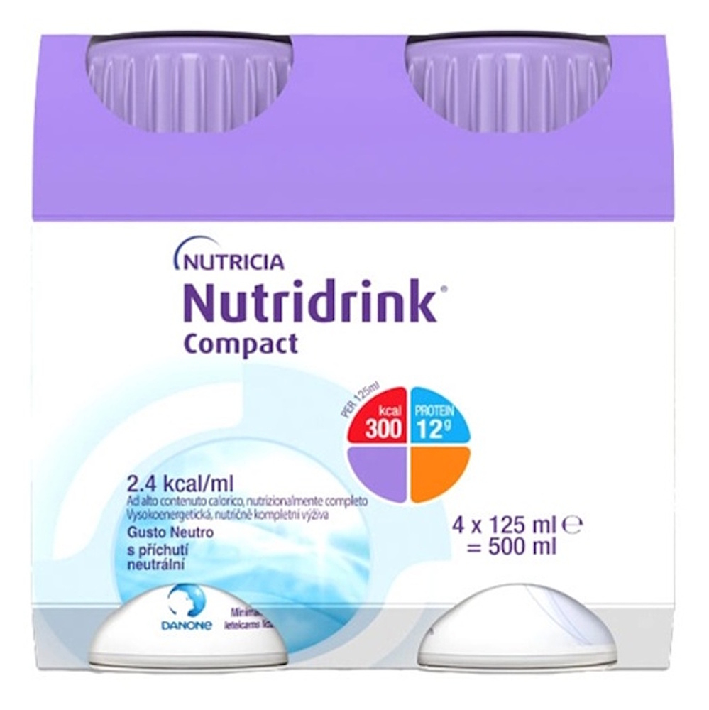 Nutridrink Compact s neutrálnou príchuťou 4 x 125 ml