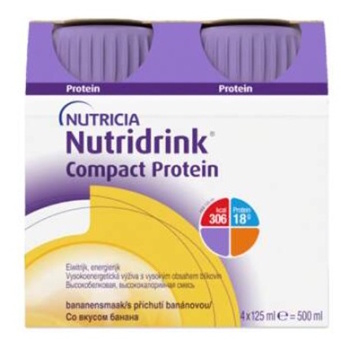 NUTRIDRINK Compact protein banán 4 x 125 ml (Výživa v chorobe a pre seniorov)