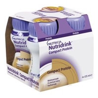 NUTRIDRINK Compact protein s príchuťou mocca 4 x 125 ml