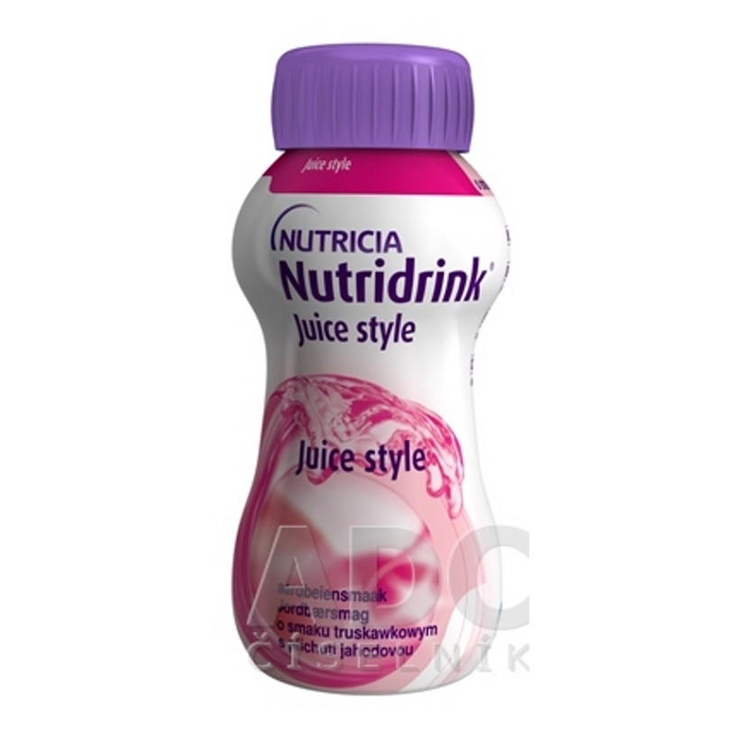 NUTRIDRINK Juice Style s príchuťou jahodovou 4x200 ml kúpite na Mojalekaren.sk