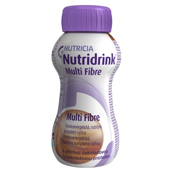 NUTRIDRINK Multifibre s príchuťou čokolády 4x200 ml