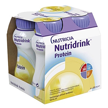 NUTRIDRINK Vanilková prichuť 4 x 200 ml (Výživa v chorobe a pre seniorov)