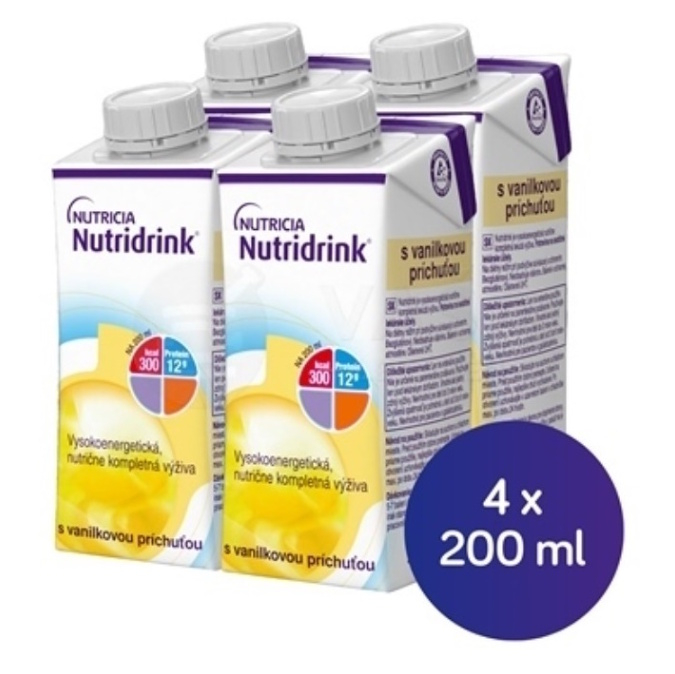 NUTRIDRINK Vanilková prichuť 4 x 200 ml