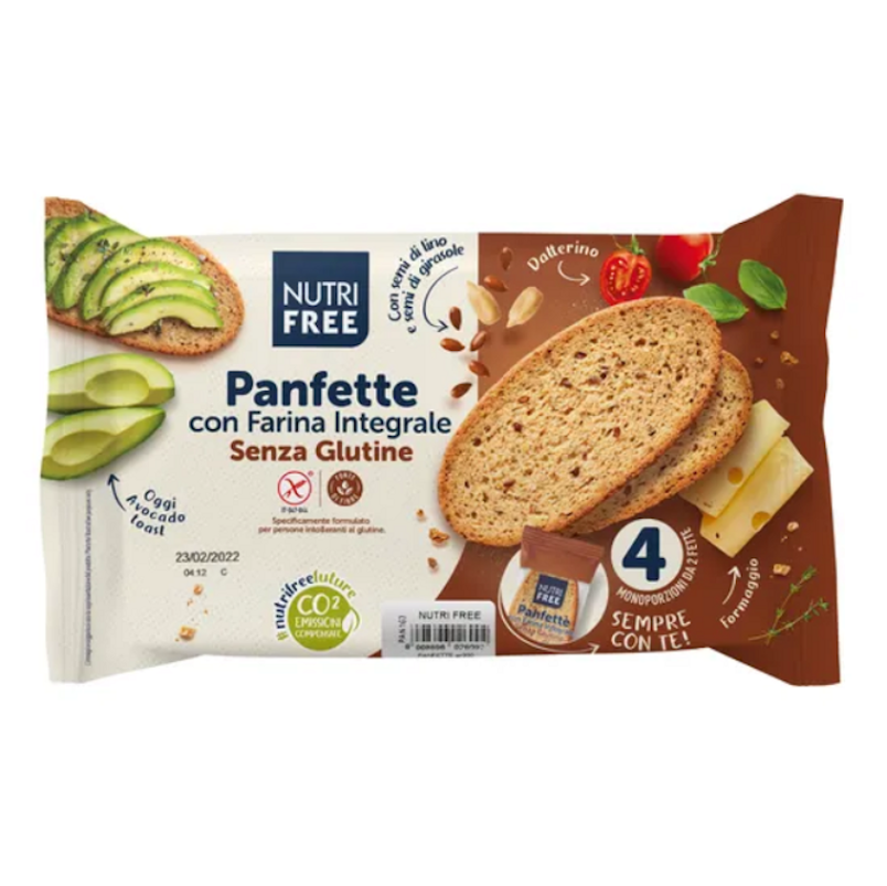 E-shop NUTRIFREE Panfette celozrnný krájaný chlieb 4 x 85 g
