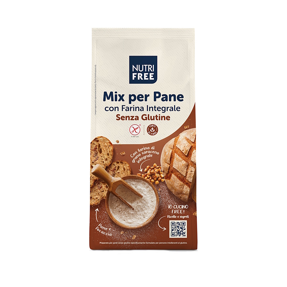 E-shop NUTRIFREE Zmes na celozrnné pečivo bez lepku 1 kg