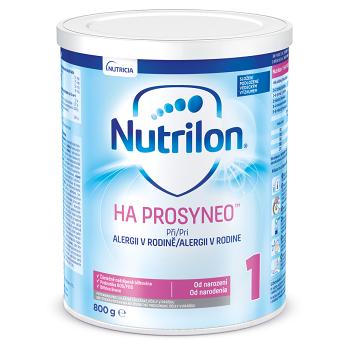 NUTRILON 1 HA Prosyneo Počiatočná dojčenská výživa od narodenia 800 g