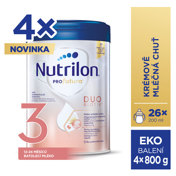 NUTRILON 3 Profutura Duobiotik batoľacie mlieko od ukončeného 12. mesiaca 4 x 800 g (Pokračovacie mlieka) - obrázok 4/4