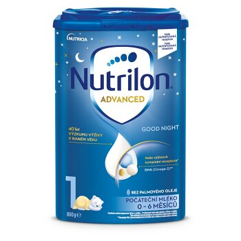 NUTRILON 1 Advanced Good Night počiatočné dojčenské mlieko od 0-6 mesiacov 800 g
