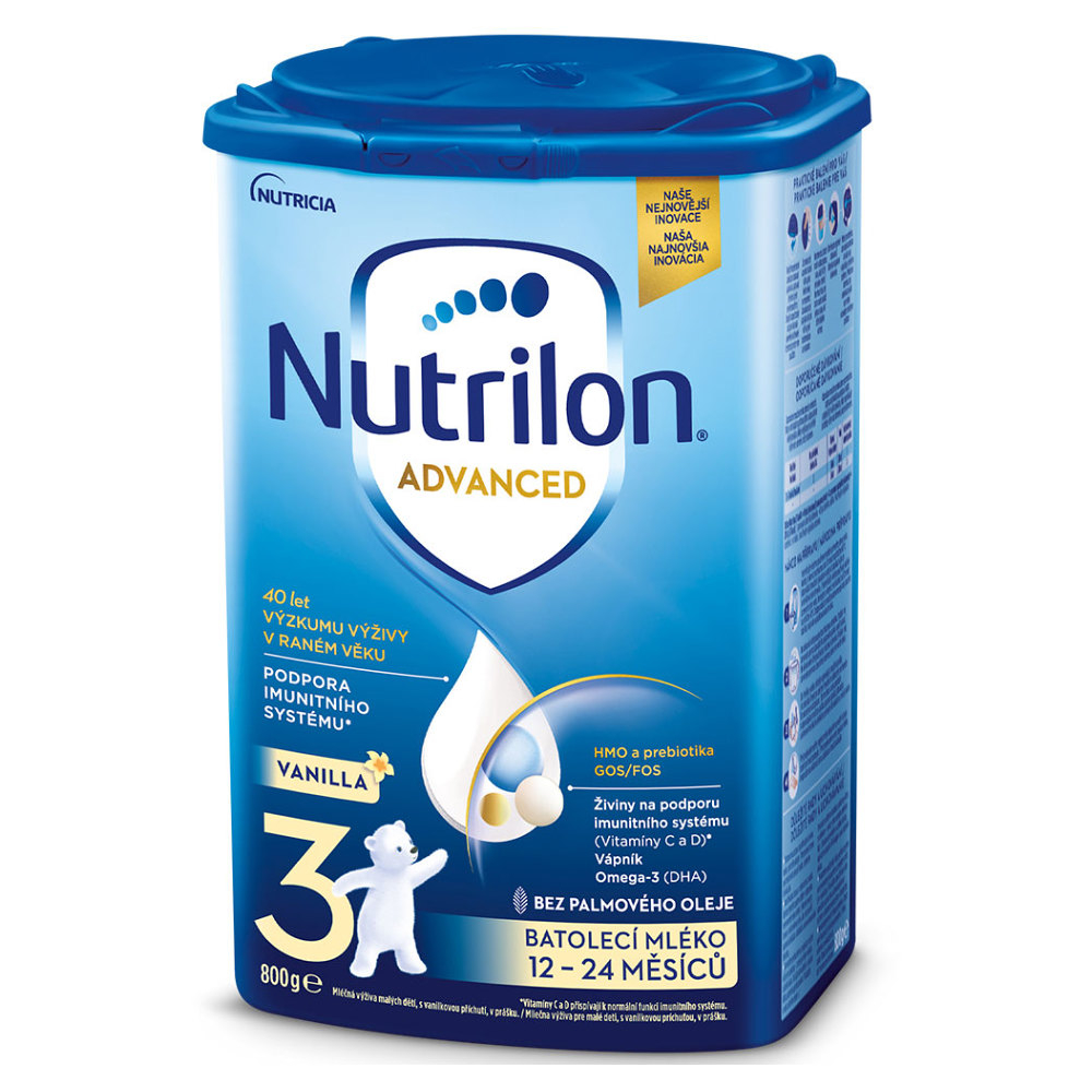 Nutrilon Advanced 3 VANILLA batoľacia mliečna výživa v prášku (12-24 mesiacov) 800 g