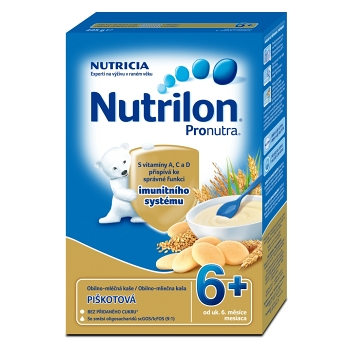 NUTRILON Mliečna krupicová kaša Pronutra s piškótami 225 g