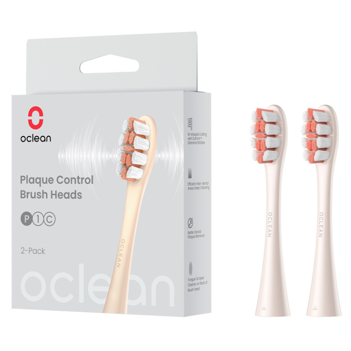 E-shop OCLEAN Plaque Control Medium Náhradná hlavica P1C8-X Zlaté 2 kusy