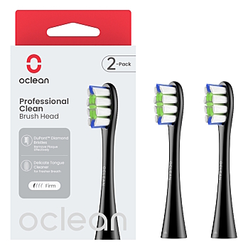 OCLEAN Professional Clean P1C5 B02 náhradná hlavica čierne 2ks (Náhradné hlavice k zubným kefkám)