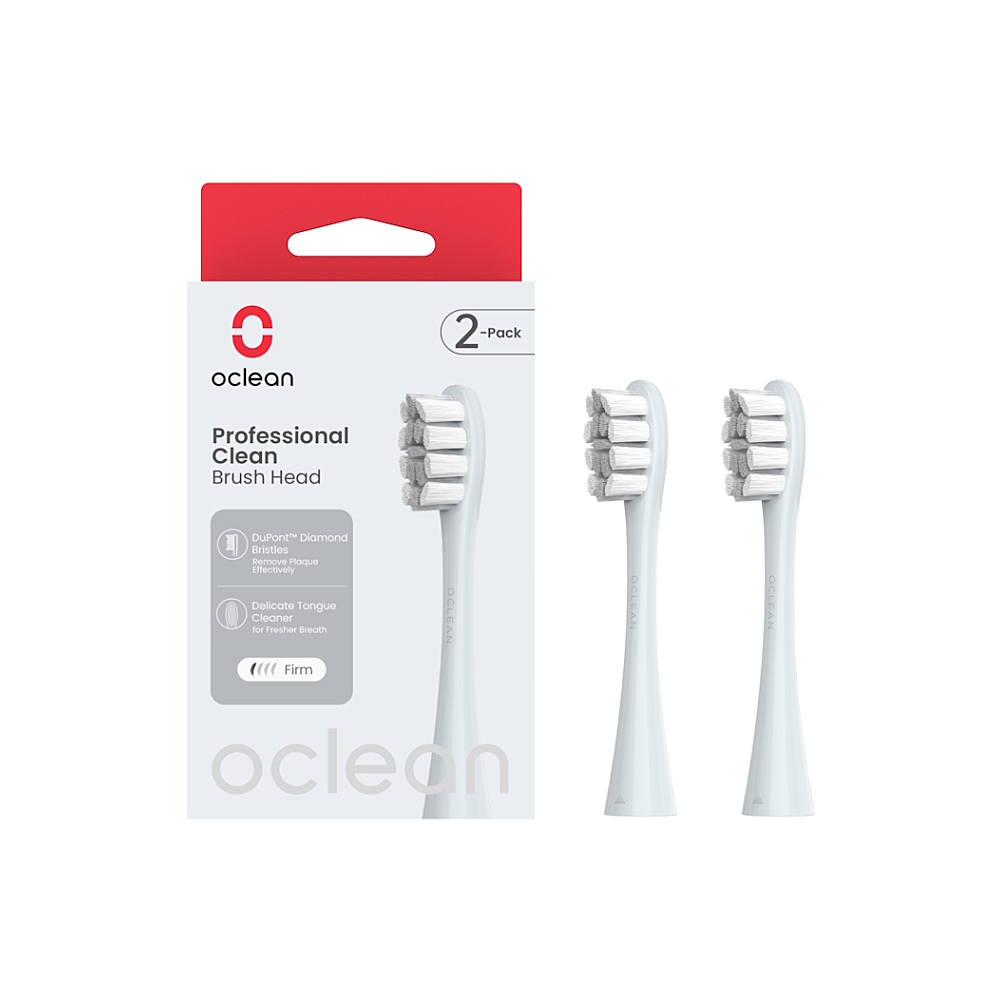 E-shop OCLEAN Professional Clean P1C9 náhradné hlavice strieborné 2ks