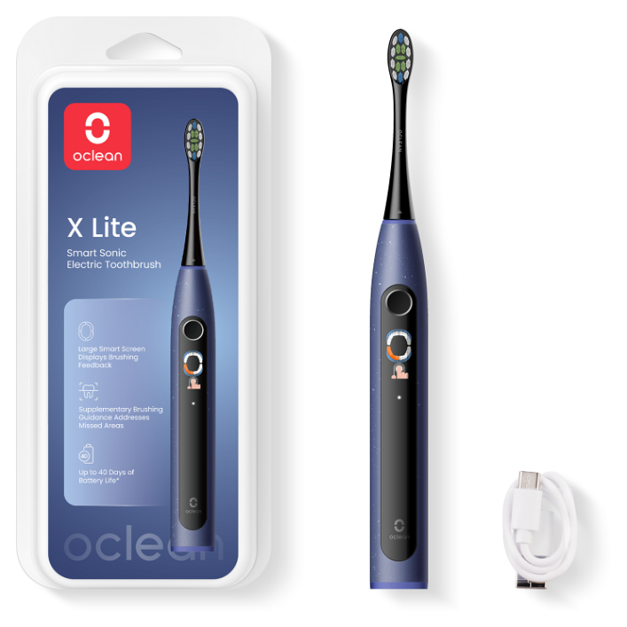 E-shop OCLEAN X Lite Dark Blue Sonická kefka tmavomodrá 1 kus