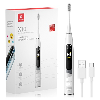 OCLEAN X10 Sonická kefka Grey 1 kus (Sonické zubné kefky)