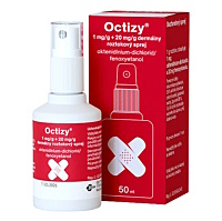 OCTIZY 1mg/g + 20mg/g dermálny roztok na rany 50 ml