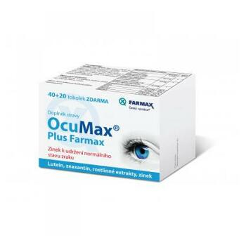 SVUS Ocumax Plus Farmax 40+20 toboliek zdarma, expirácie