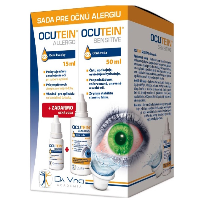 OCUTEIN Alergo očné kvapky 15 ml + očná voda 50 ml ZDARMA kúpite na Mojalekaren.sk