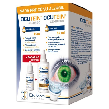 OCUTEIN Alergo očné kvapky 15 ml + očná voda 50 ml ZDARMA