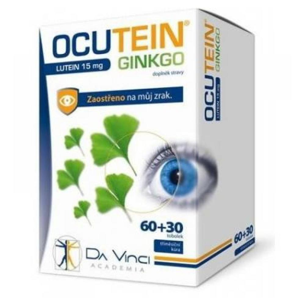 Da Vinci Academia Ocutein Ginkgo 45mg+Lutein 15mg tobolky na podporu zdravia zraku 90 cps