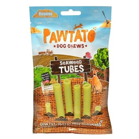 BENEVO Odmena pre psov pawtato tubes seaweed 90 g