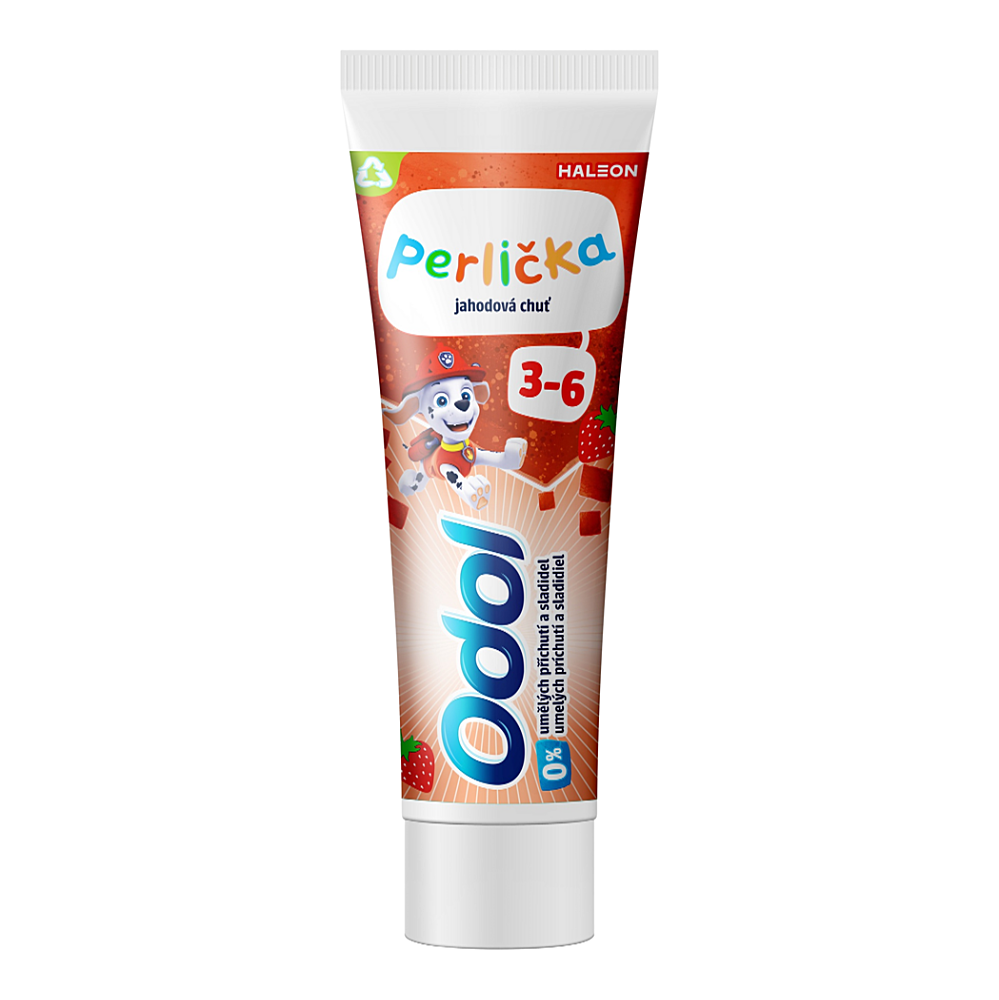 E-shop ODOL Perlička jahodová chuť Zubná pasta od 2 rokov 50 ml