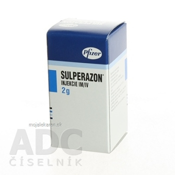 SULPERAZON IM/IV 2 g plo ijf (liek.inj.skl.) 1x2 g (Lieky na predpis)